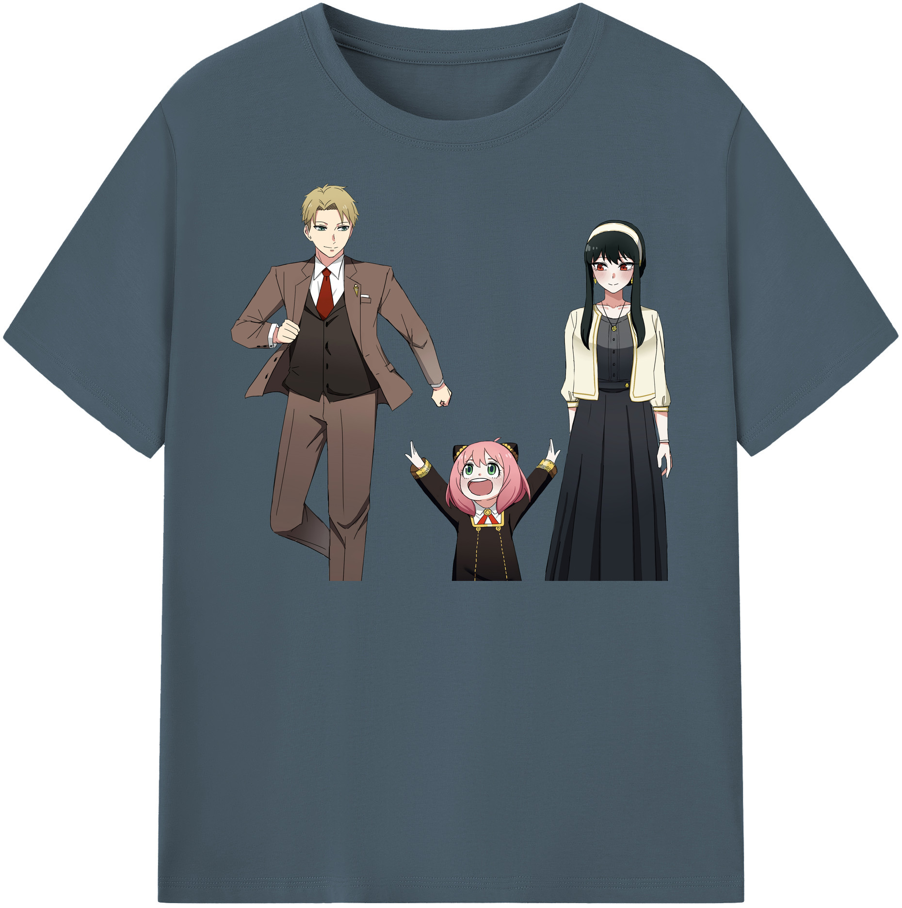 （画像用） SPY×FAMILY间谍家家酒 綿100％半袖Tシャツ（フロントプリント）